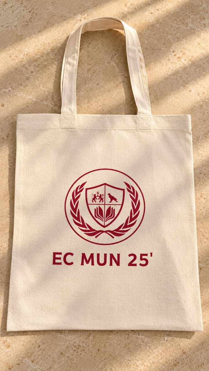 EC MUN 25 The English College Dubai Delegate Tote Bag